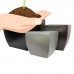 Root and Stock Pacifica Square Curved Fiberglass Planter Box   